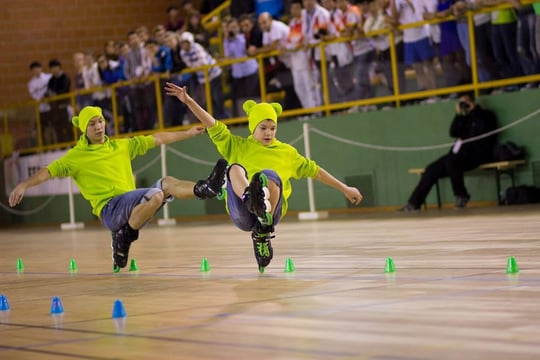 Alexande & Sergey during the pair performance during the WFSC2014. Photo by Ksenija Komarchuk