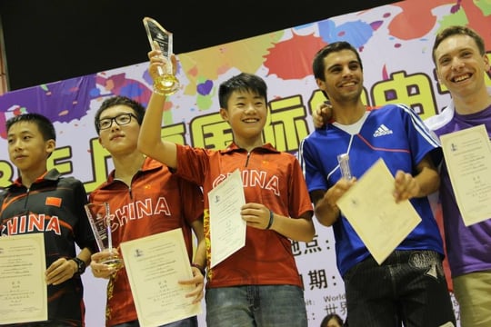 From left : Zhu Tian Le, Ye Hao Qin, Zhang Hao, Romain Lebois, Andrei Shitov - Photo : Guan Lin