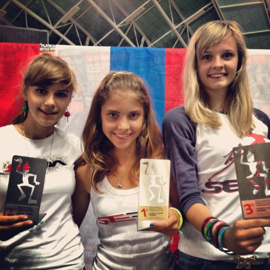 From Left : O.Semenikhina, D.Kuznetsova, K.Hartmanis