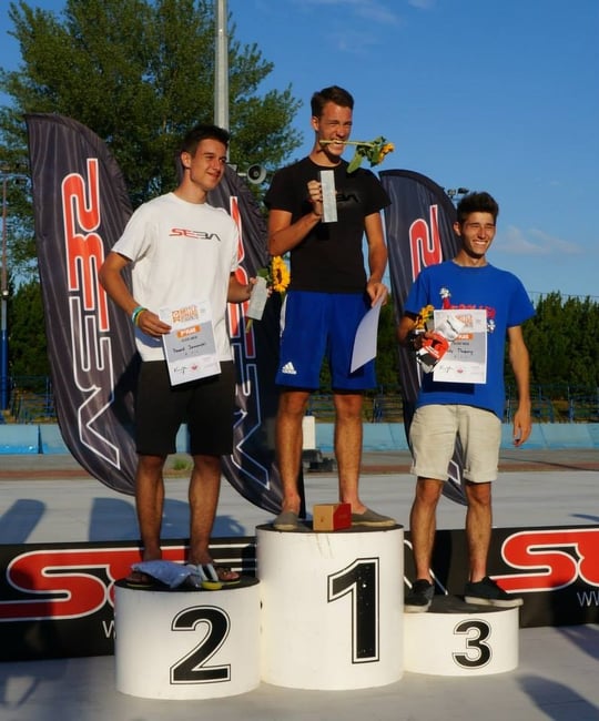 Men's Slides podium / Credit : SlalomTimTeam