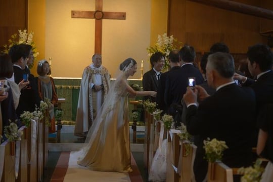 港区芝公園にある、聖オルバン教会にて。