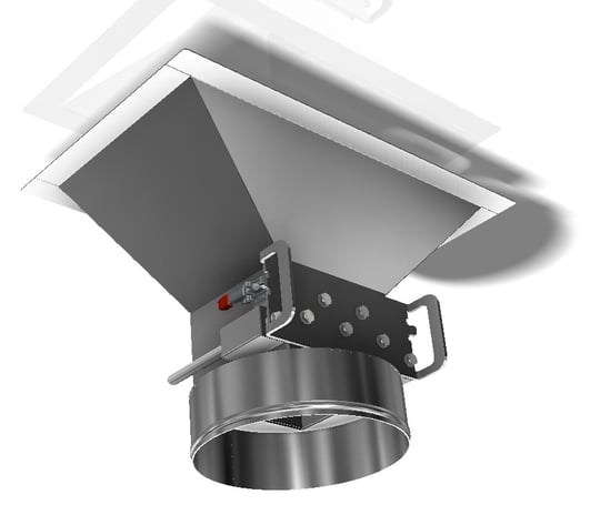 Magnetabscheider mit Trichter und Sackstutzen