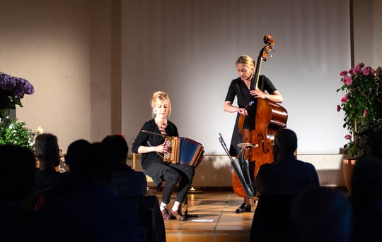 Start im «Klangdom» an der Spiezer Kulturnacht, 25.  Mai 2019: Unter anderen Evelyn & Kristina Brunner