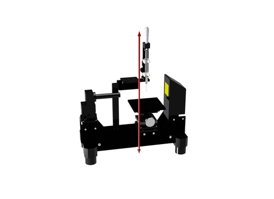 接触角計Z軸方向説明イラスト