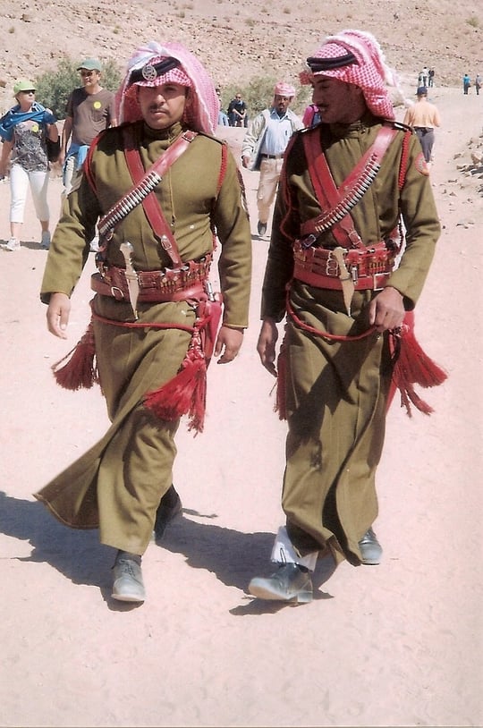 Jordanische Ehrengarde in Petra.