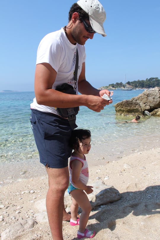 Unser Freund Bruno mit Tochter.