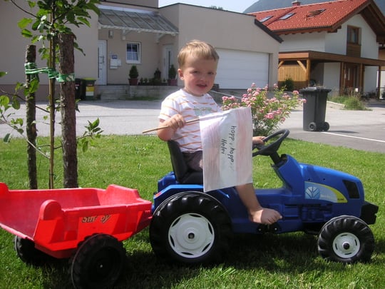 Felix Schmalzmaier aus Kuchl - unser wahrscheinlich jüngster aktiver FAN
