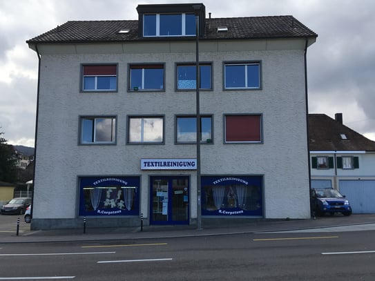 Unser Standort am Bruggweg in Dornach mit 3 Parkplätzen an der linken Hausseite am Gwändweg 2.