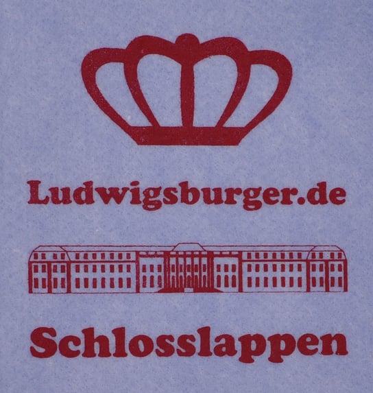 Ludwigsburger.de Schlosslappen für Ihr strahlendes Schloss zuhause. Ludwigsburgerinnen und Ludwigsburger putzen spülend von alleine.