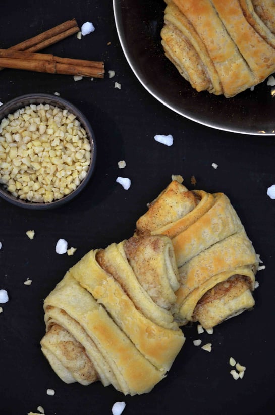 Vegane Franzbrötchen: mit ein bisschen Aufwand auch wunderbar selbst gemacht.