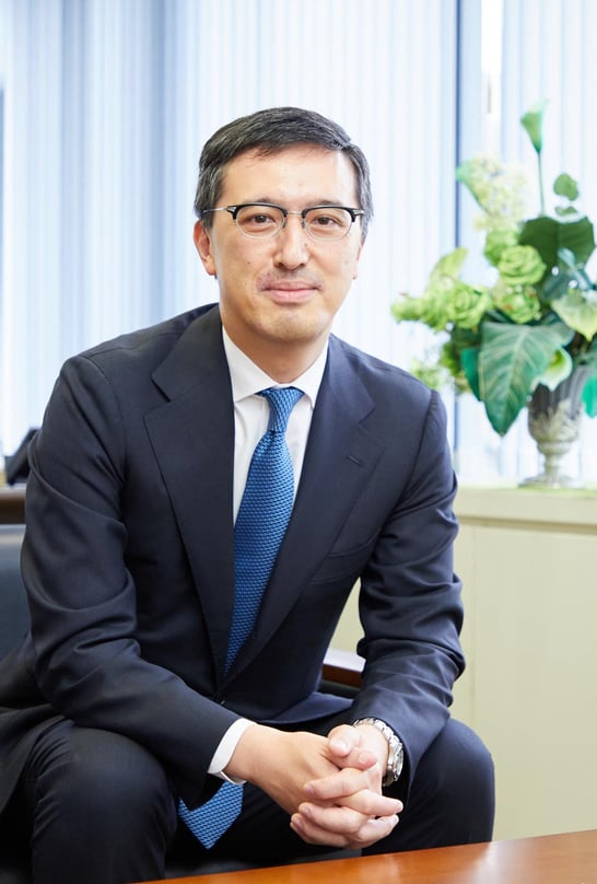 代表取締役社長　川口 達也　プロフィール写真