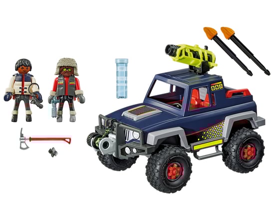 Im Paket Playmobil 9059 ist enthalten ein Eispiraten-Jeep mit einer grossen schwenkbaren Riesenkanone. 