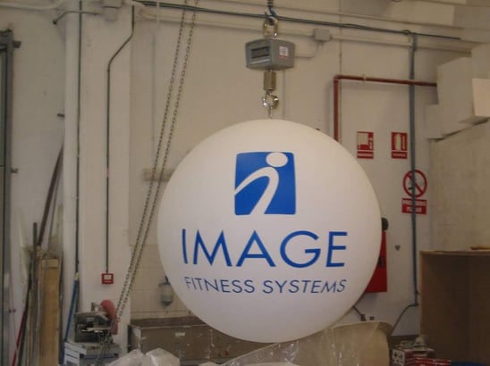 Esfera Logo, reclamo para Stand ferial