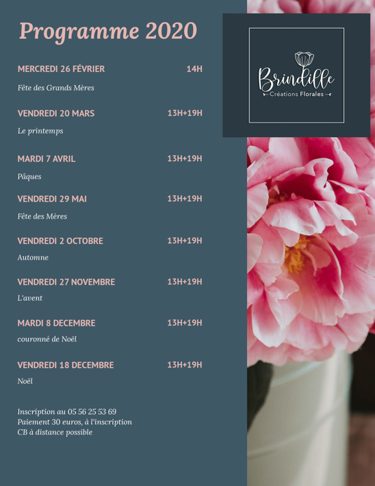 Venez passer un moment convivial, et créer vous même votre composition florale que vous ramenez à la maison. 