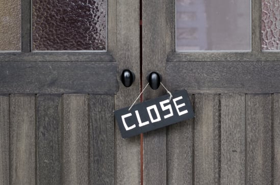 閉店・廃業のイメージ