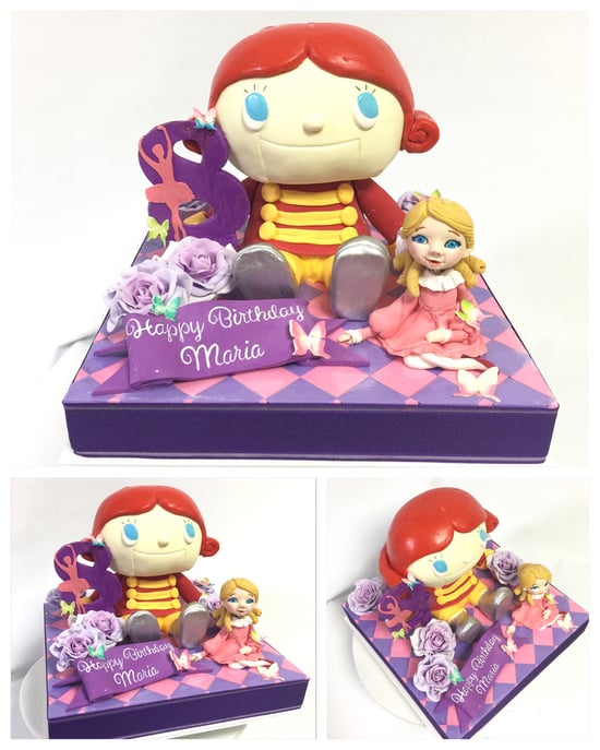 Happy 8th Birthday to MARIA🎉💕 ・ くるみ割り人形サンリオバージョン お誕生日ケーキ🎊 バレエを頑張っていて紫が好きな感じイメージをプラスさせていただきました。 ・ #くるみ割り人形 #クララ #バレエ #チャイコフスキー #王子 #誕生日ケーキ #thenutcracker #nutcracker #3dケーキ #nutcrackerballet #nutcrackercake #nutcrackerssanrio #fantasycake #torte #gateau #c