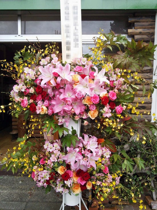 開院祝スタンド花