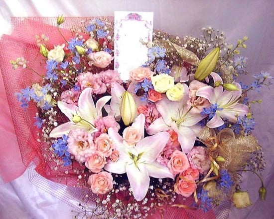 結婚祝フラワーアレンジ