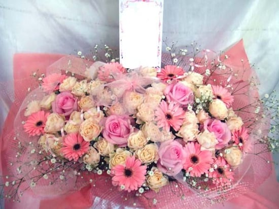 出演祝フラワーアレンジ