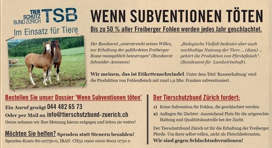 Wenn Subventionen töten...