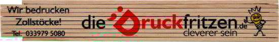 Zollstock bedrucken lassen bei druckerei-hk.de