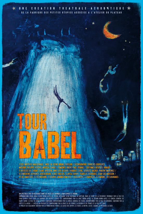 © Clara Chambon - Affiche théâtre acrobatique - Cie La Fabrique des Petites Utopies