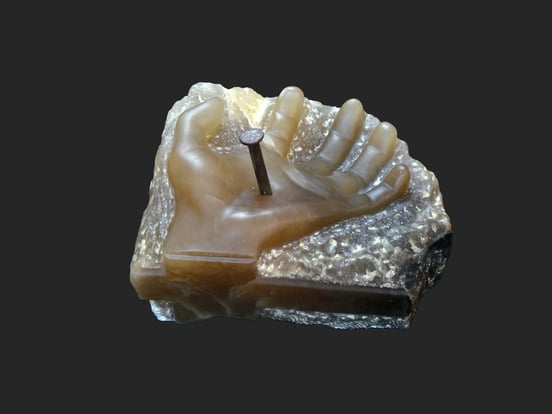 Passie Kunst - albast 20x18 cm - 2014 Frieda Waanders