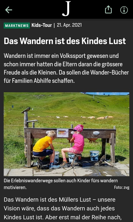 Zum Weiterlesen den Artikel antippen
