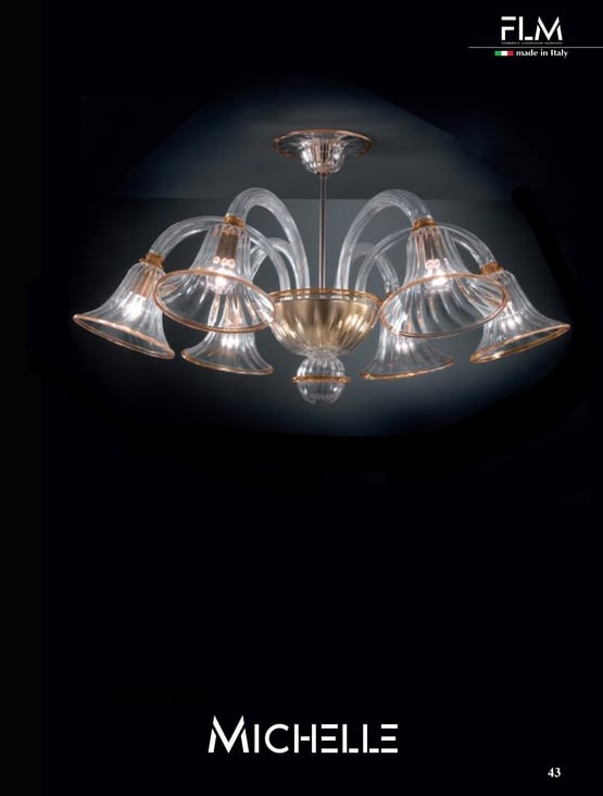 plafoniera-murano-michelle-6-luci-trasparente-ambra