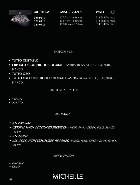 plafoniera-murano-michelle-6-luci-trasparente-ambra