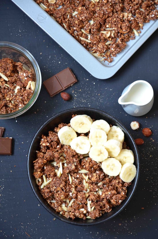 Schokoladen-Granola (vegan) 