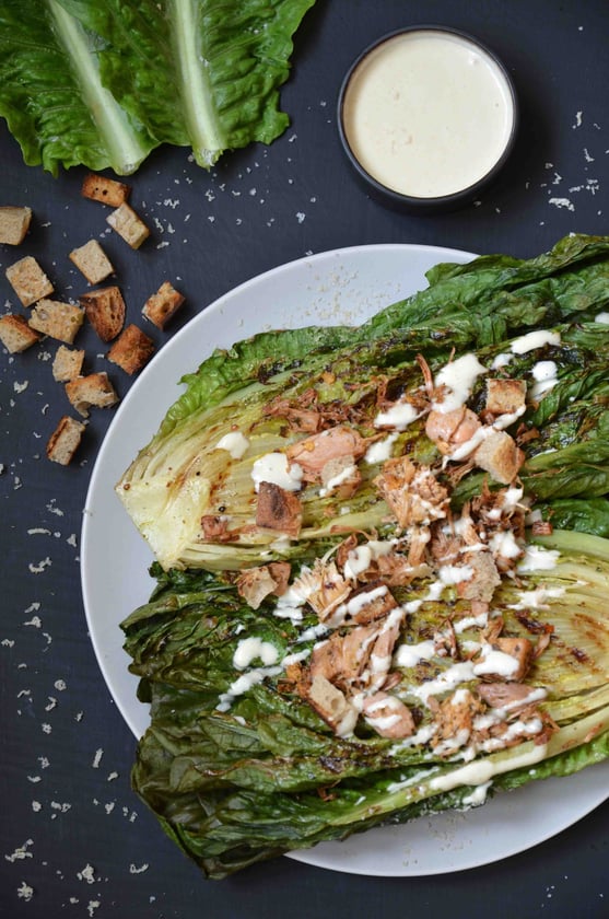 Gegrillter Salat Caesar´s Style (vegan)