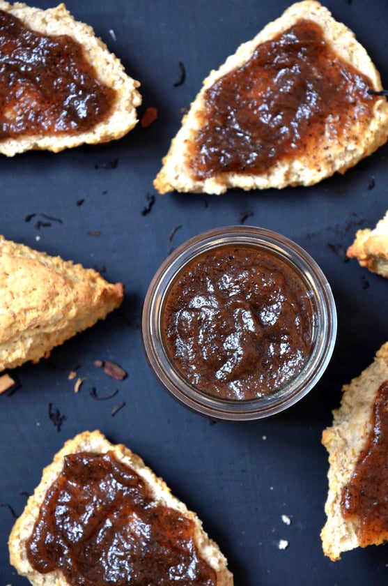 Apfelbutter vegan mit Scones