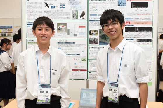 左から 塚本颯くん、岡本優真くん