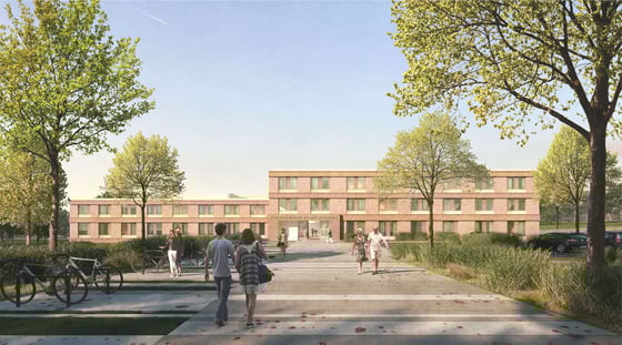 Wettbewerb Klinik für Psychiatrie und Psychotherapie Lüneburg  2018 Herr & Schnell Architekten Hamburg