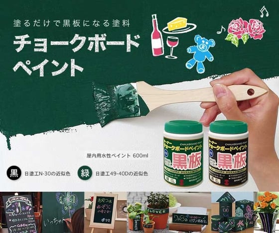 黒板塗料, チョークボード説明