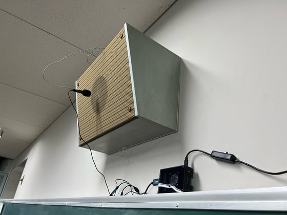 校内放送自動録音システムの機材