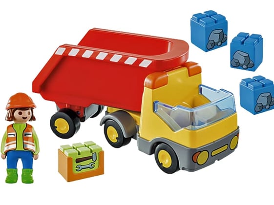 Im Paket Playmobil 70126 ist eine toller Kipplaster enthalten und hat insgesamt 7 Einzelteile.