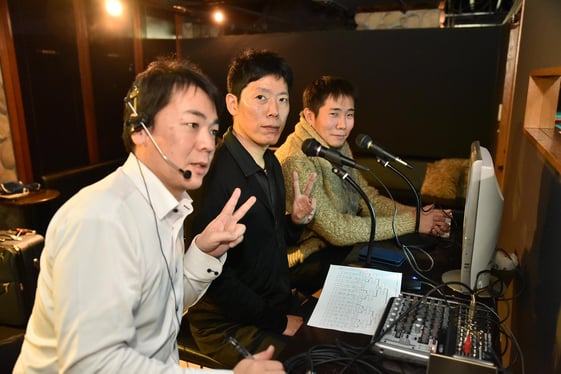 2018年『GPE-8』。解説は左から西嶋大策、小川徳郎