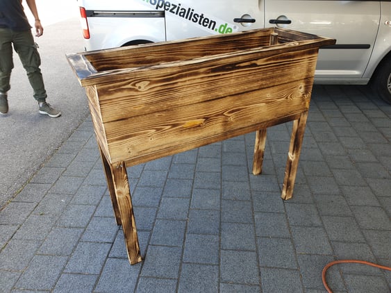 Hochbeet Typ 1 – geflammt