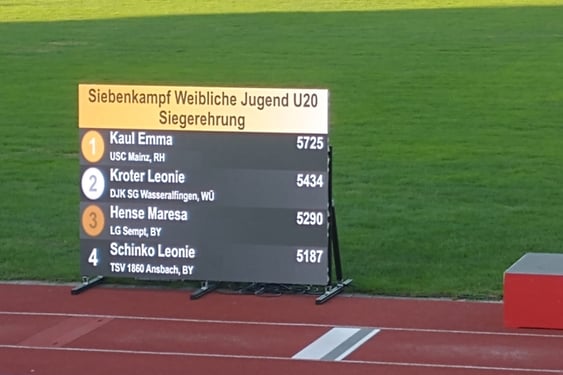 Siegerehrung Deutsche Mehrkampf­meister­schaften 2024, Leonie Kroter Platz 2