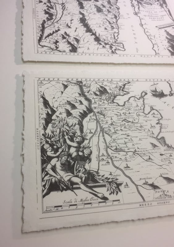 Bild einrahmen: Druck-Grafik mit Büttenrand. Erhöht aufgelegt, altertungsbeständige reversible Fixierung