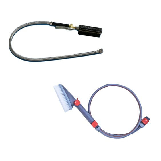 Cepillo de manos portador de agua