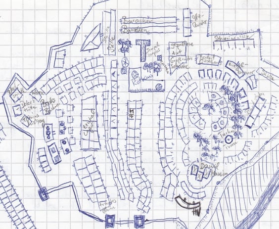 Stadtbereich gezoomt