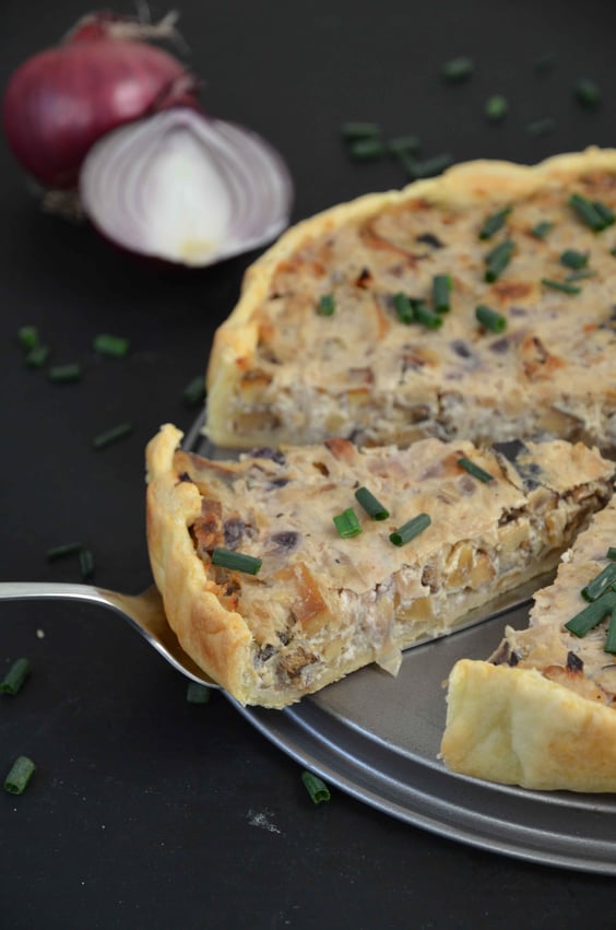 Veganer Zwiebelkuchen