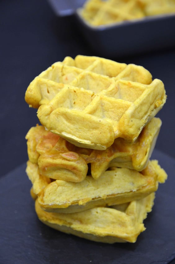 Kokos-Curry-Waffeln - vegan -