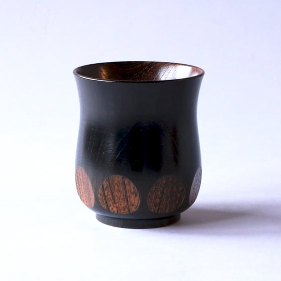 漆切子　ギフト　山中塗　木製　カップ　敬老の日