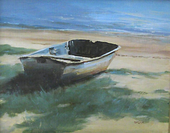 Retired: oil on panel