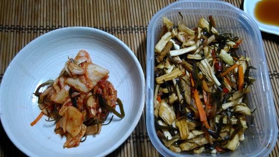 お客様からの頂き物・漬物の写真