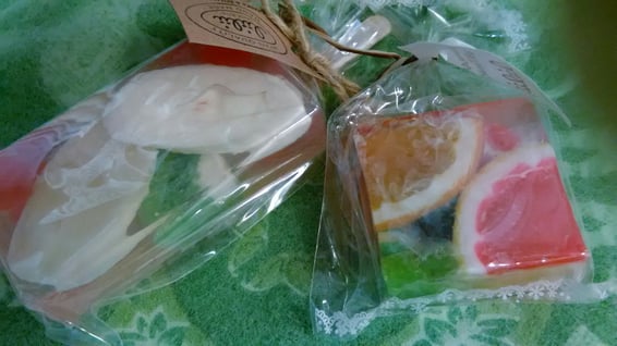 お客様からの頂き物・せっけんの写真